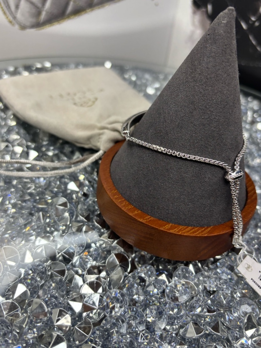 Kendra Scott Silver Textured Bangle Bracelet - Picture 7 of 9